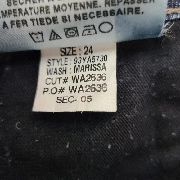 Joe's Jeans The Honey Booty Fit Denim Womens 24 Blue Marissa Wash Fading Bootcut - Picture 8 of 8